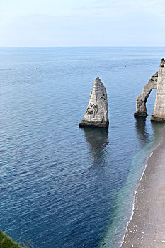 美丽的法国诺曼底海峡