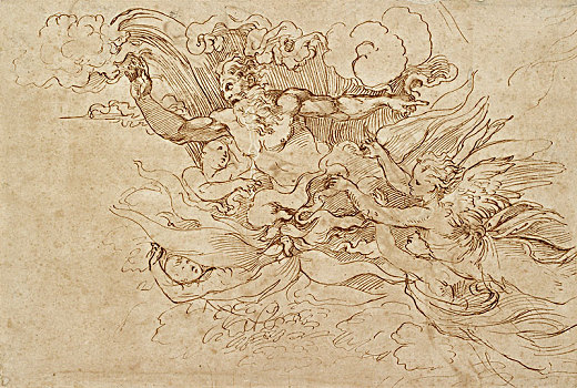 云,天使,16世纪,艺术家