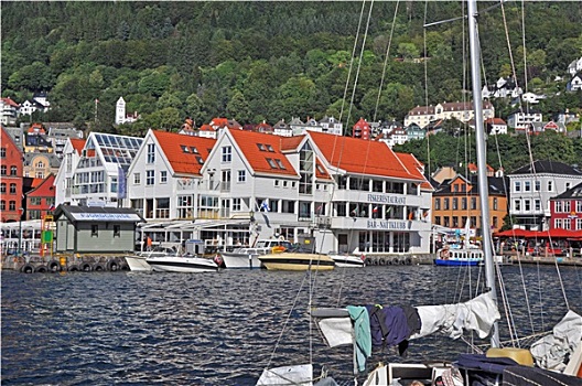 港口,卑尔根,挪威