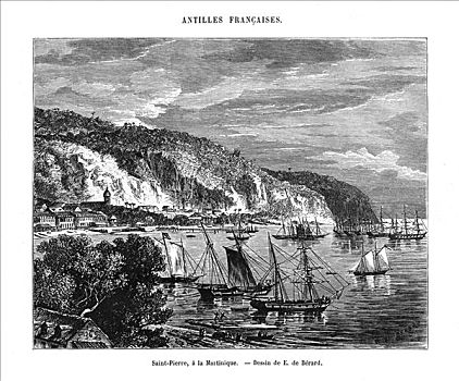 圣皮埃尔,马提尼克岛,19世纪,艺术家