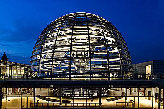 穹顶,诺曼福斯特,德国国会大厦,国会大厦,柏林,德国