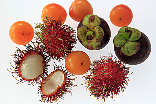 红毛丹果,莽吉柿,李子,水果