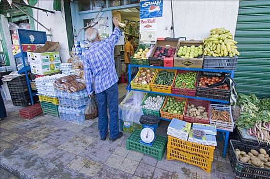 蔬菜,商店,市场,的黎波里