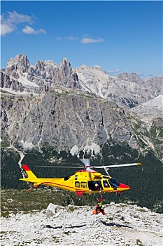山,救助,直升飞机,阿尔卑斯山