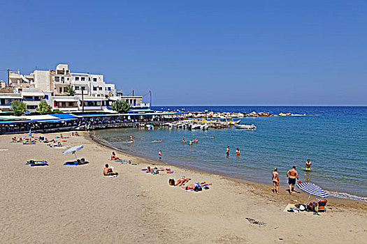 海滩,纳克索斯岛,基克拉迪群岛,爱琴海,希腊,欧洲