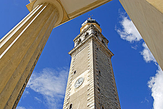钟楼,中央教堂,圣母升天教堂,威尼托,意大利,欧洲