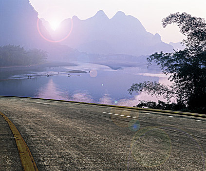 自然风光和道路