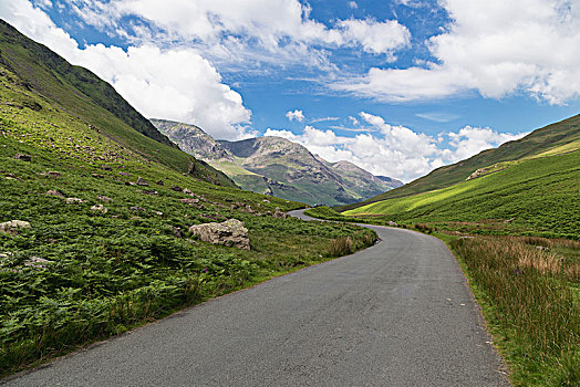 公路,山,坎布里亚,英格兰