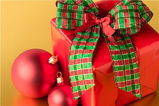 红色,圣诞礼物,装饰,礼物,卡