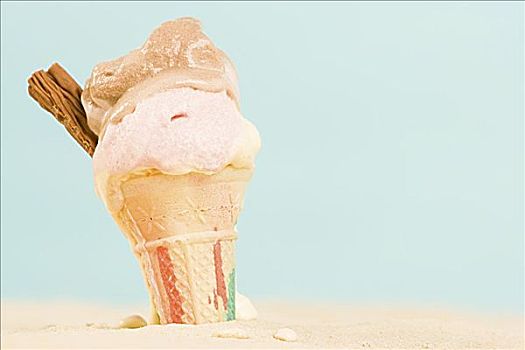 冰淇淋,沙子
