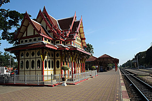 火车站,泰国,亚洲