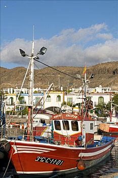 渔船,大加那利岛,加纳利群岛,西班牙