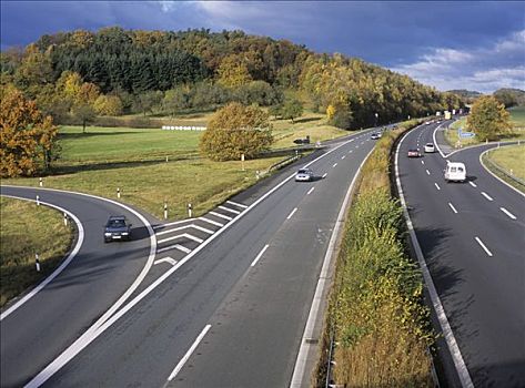 风景,高速公路,德国