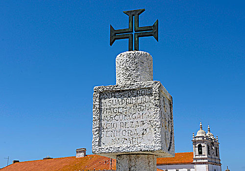 欧洲,南,十字架,教堂,乡村,葡萄牙