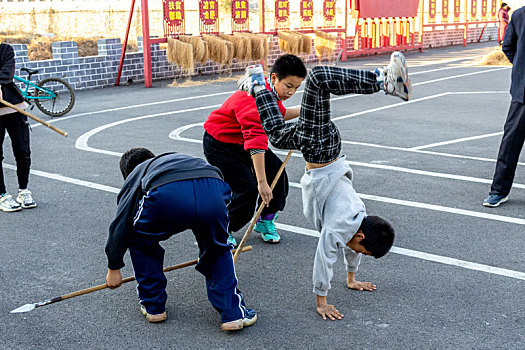 河南安阳,儿童练武术,强身又健体