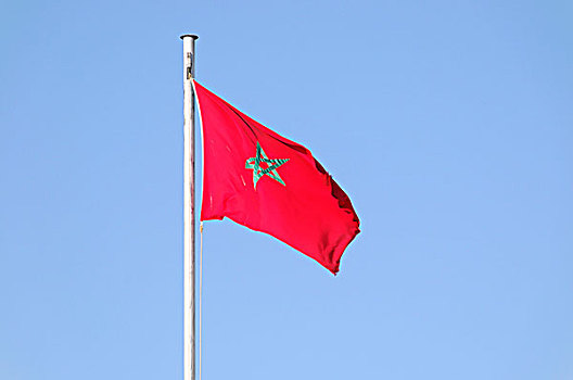 摩洛哥,国家,旗帜,非洲