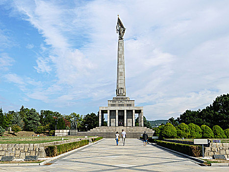 战争纪念碑,缅怀,苏联,军人,布拉迪斯拉瓦,斯洛伐克,欧洲