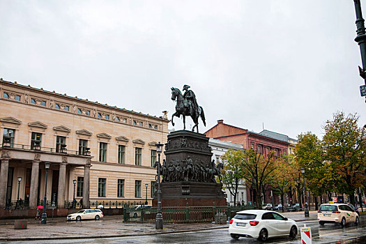 德国柏林,布兰登堡,普鲁士腓特烈威廉二世雕像