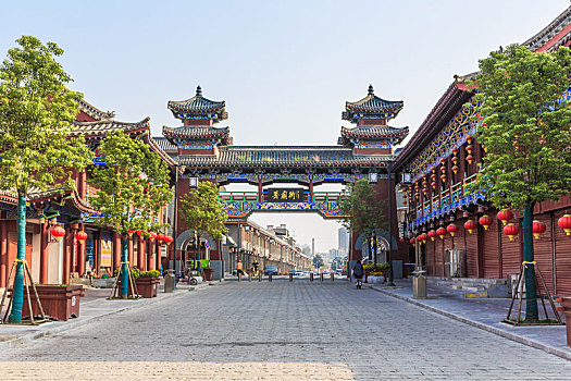 中国河南省安阳汤阴县岳飞庙历史文化街区