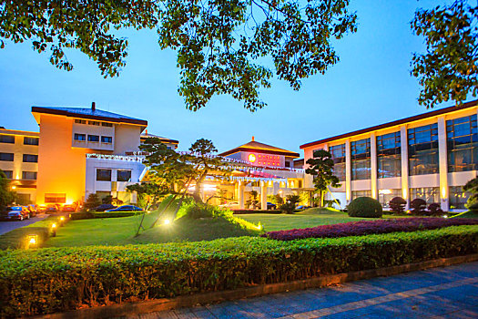 杭州湾大酒店,夜色,灯光,外景