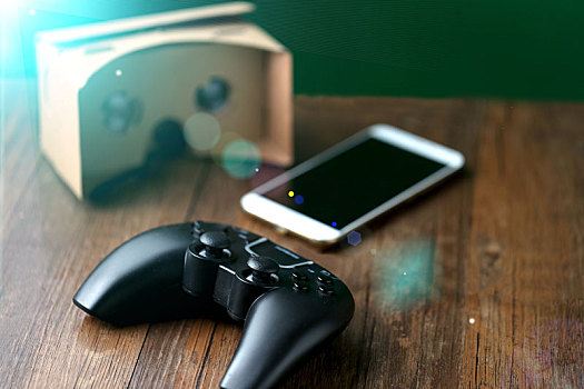 虚拟现实眼镜和手机游戏手柄