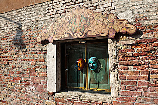 面具,窗户,威尼斯