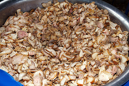 猪肉,切削,泰国,锅