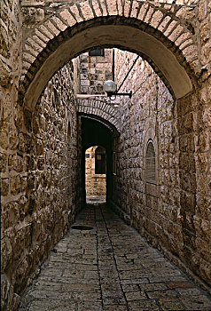 以色列,耶路撒冷,老城,拱形,石头