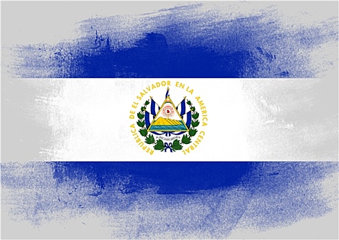 旗帜,萨尔瓦多,涂绘,画刷
