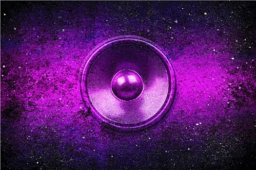 紫色,低劣,音乐,扬声器