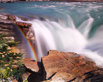 阿萨巴斯卡,瀑布,艾伯塔省,加拿大