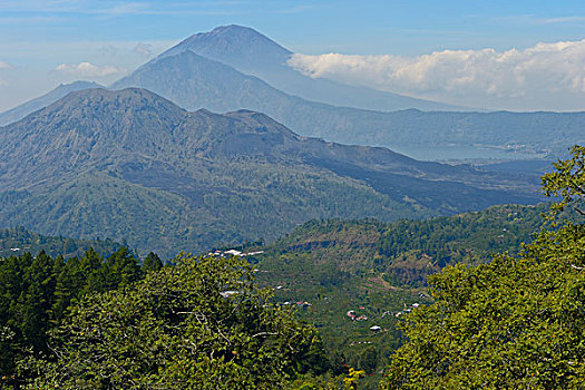巴图尔,火山,巴厘岛,印度尼西亚,亚洲