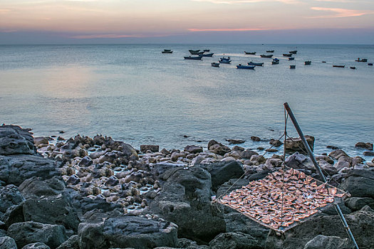 海南风光,蛾蔓日落