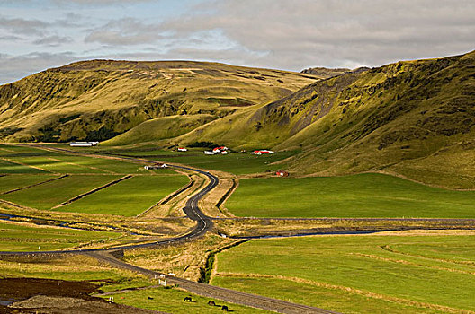 风景,靠近,维克,冰岛,欧洲