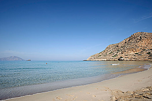 阿基亚斯尼古拉斯,海滩,靠近,岛屿,卡帕索斯,爱琴海岛屿,多德卡尼斯群岛,爱琴海,希腊,欧洲