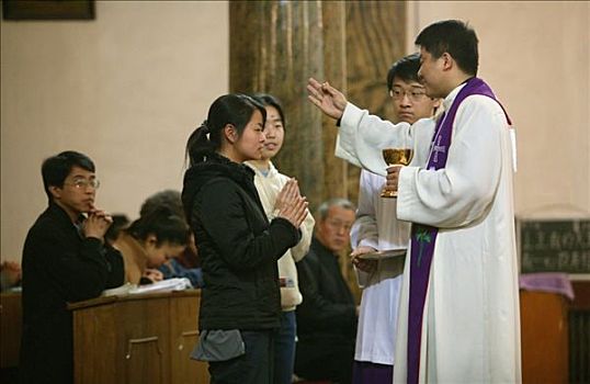 中国,北京,教堂,天主教,大量
