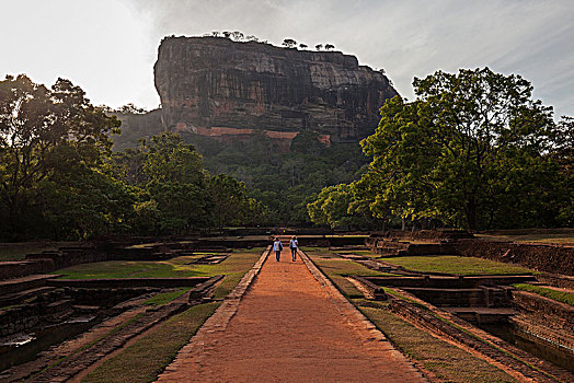 狮子岩,锡吉里耶,石头,要塞,中央省,斯里兰卡,亚洲