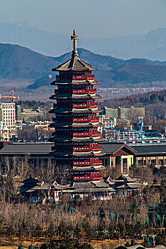 北京懷柔雁棲湖雁棲塔