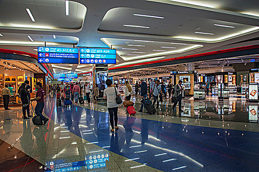 购物中心,迪拜,国际机场,阿联酋,亚洲