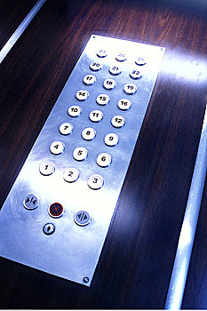 数字,电梯