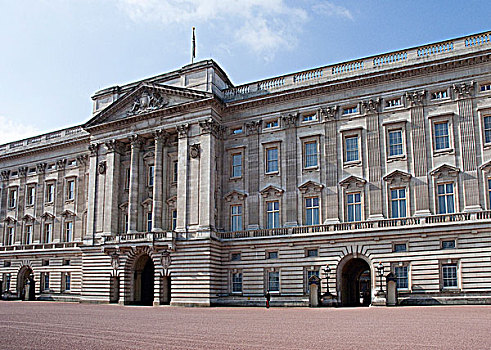 建筑,宫殿,白金汉宫,威斯敏斯特,伦敦,英格兰