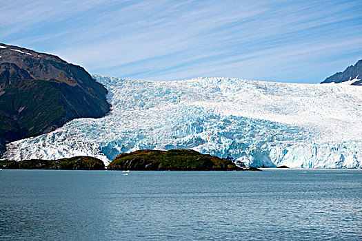 漂亮,冰河,海洋,奇奈峡湾国家公园,阿拉斯加,大幅,尺寸