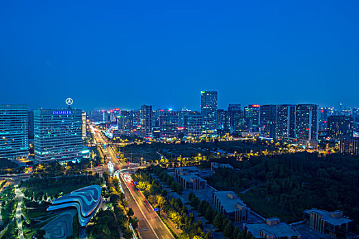 北京望京夜景