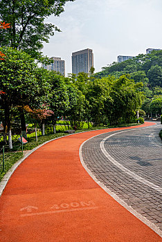 重庆市渝北区龙头寺公园园艺健身跑道