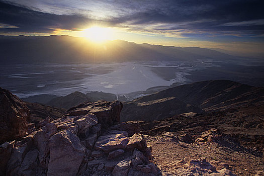 山谷,风景,死谷,死亡谷国家公园,加利福尼亚,美国