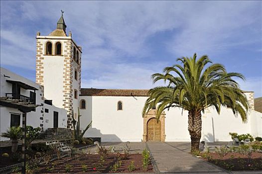 圣马利亚,教区教堂,富埃特文图拉岛,加纳利群岛,西班牙,欧洲