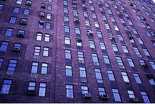 特写,公寓楼,切尔西,纽约,美国