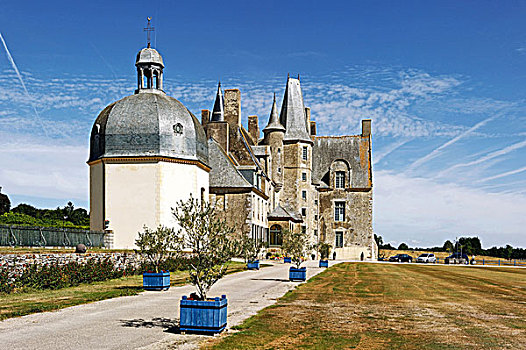 法国,布列塔尼半岛,伊勒-维莱讷省,靠近,城堡
