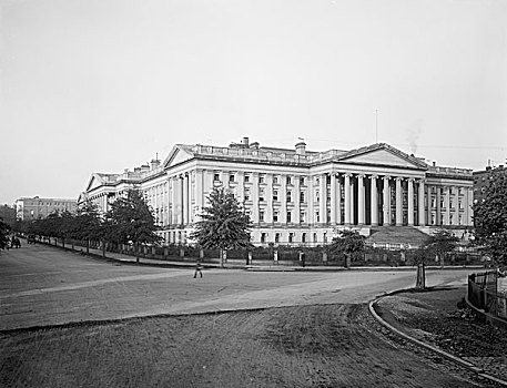 财政部,建筑,华盛顿,美国,历史