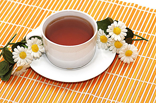 杯子,红茶,甘菊,背景